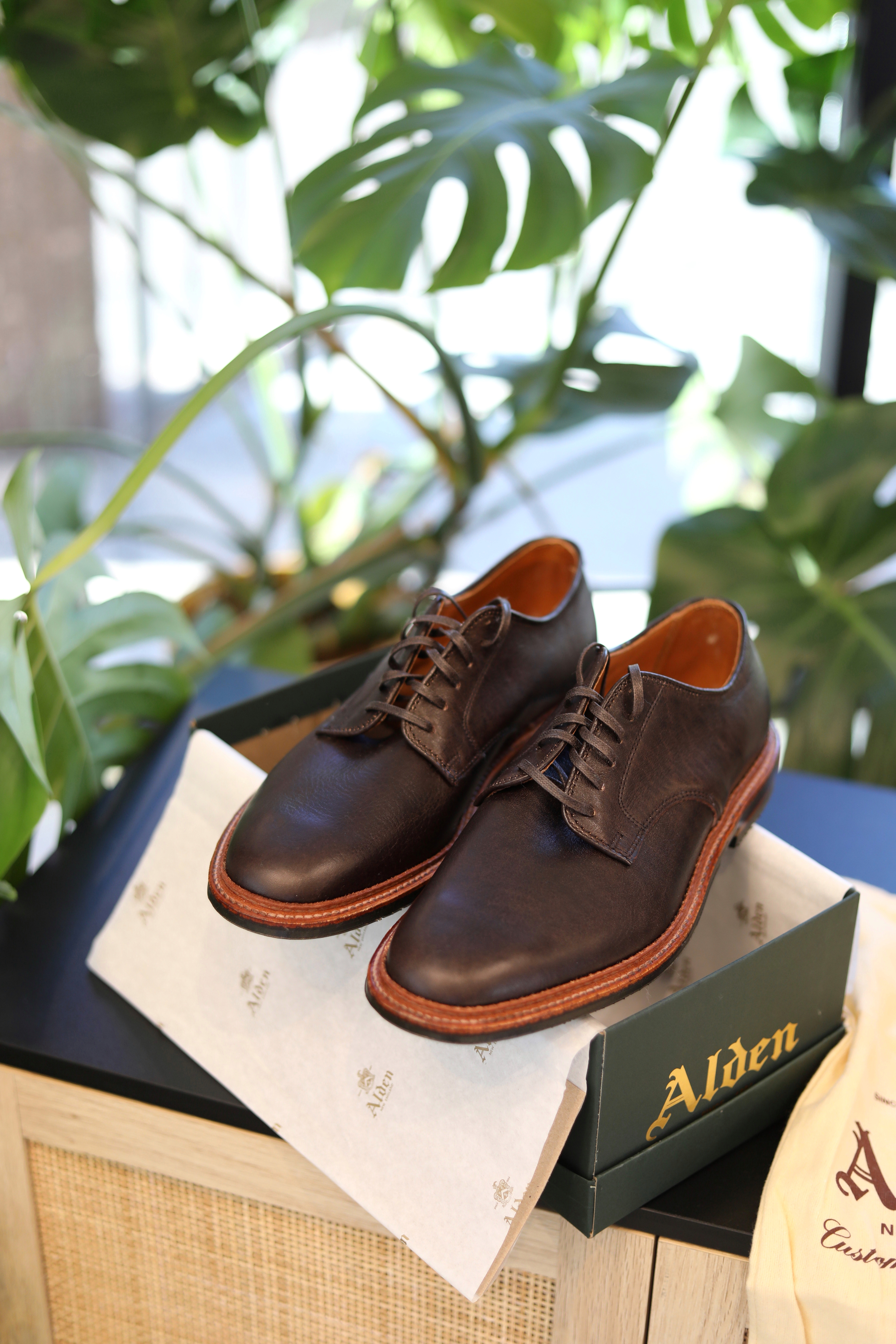 Alden x Zahner's Arabica Lux Unlined Dover - D3410L