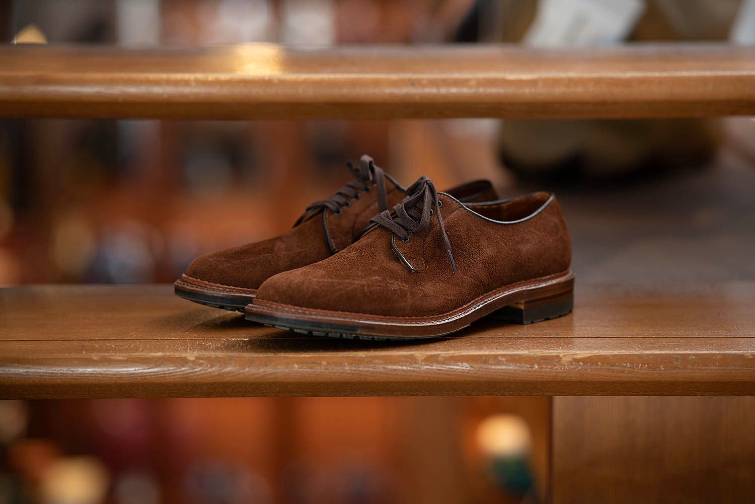 Alden 9474C - Tobacco Reverse Chamois Plain Toe Blucher