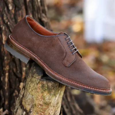 Alden 9474C - Tobacco Reverse Chamois Plain Toe Blucher