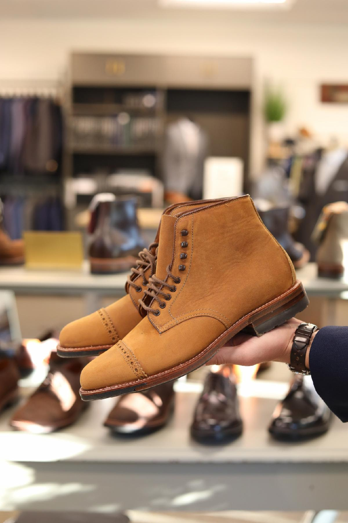 Alden x Zahner's Clothiers Tan Smooth Chamois