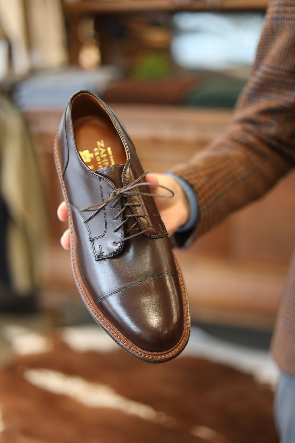 Alden x Zahner's Clothiers - Dark Brown Calfskin Derosa Blucher