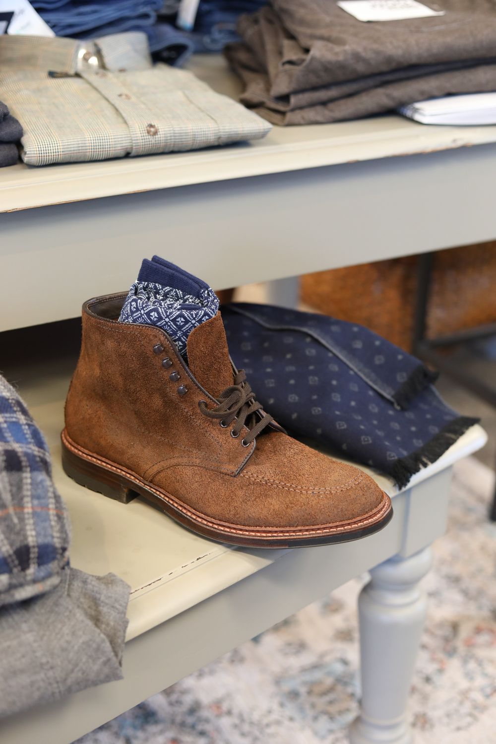 Alden 4015hc - Reverse Tobacco Chamois Indy Boot Alden 4015hc - Reverse Tobacco Chamois Indy Boot