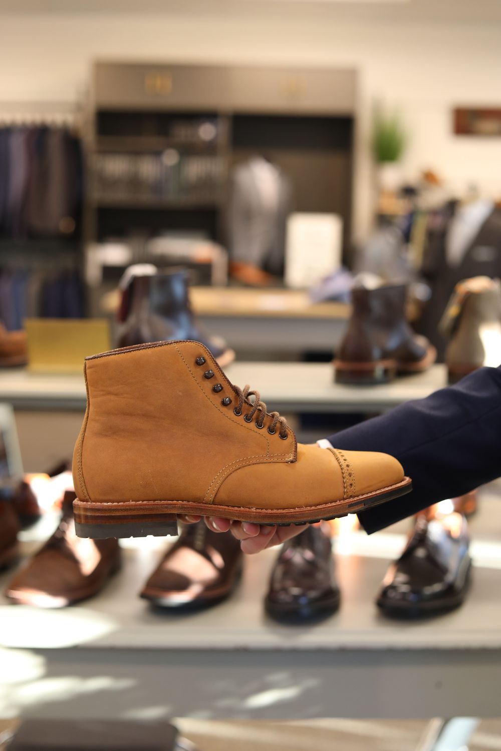 Alden x Zahner's Clothiers Tan Smooth Chamois "Finnegan Boot"