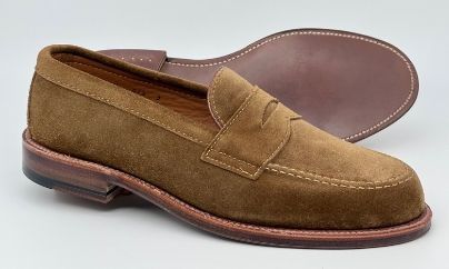 Alden Snuff Suede Penny Loafer - Van Last  - **Pre-Order Only** Style #6173F