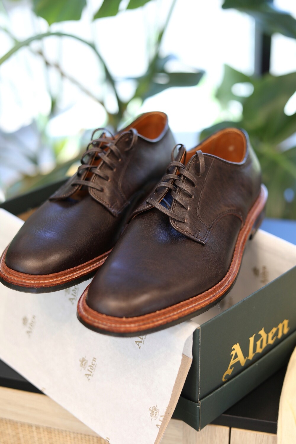Alden x Zahner's Arabica Lux Unlined Dover - D3410L