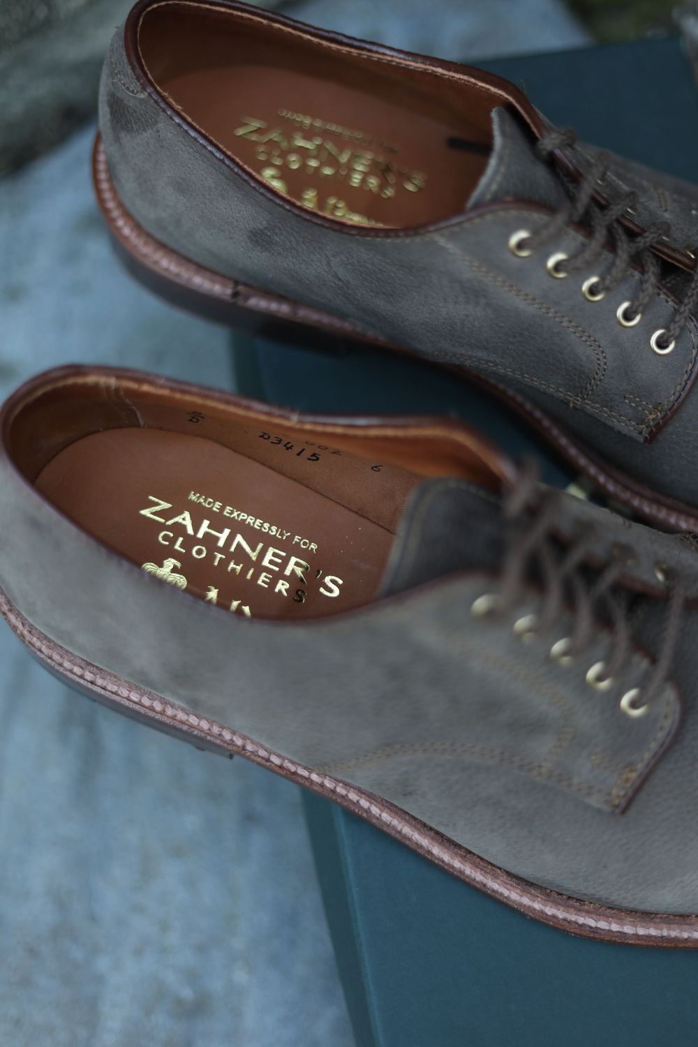 Alden x Zahner's Clothiers Clay Nubuck Plain Toe Dover Alden x Zahner's Clothiers Clay Nubuck Plain Toe Dover