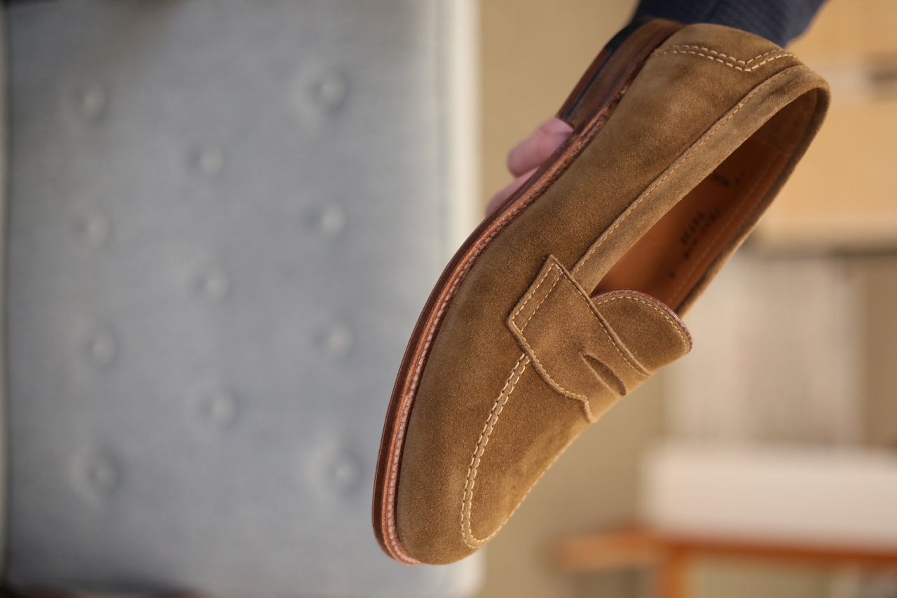 Alden Snuff Suede Penny Loafer - 9693F Copley Last - **Just Arrived!**