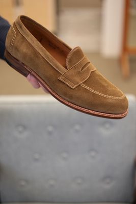 Alden Snuff Suede Penny Loafer - 9693F Copley Last - **Just Arrived!**