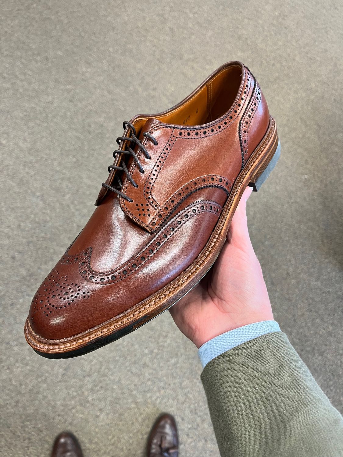 **Just Arrived**Alden x Zahner's Clothiers Exclusive Makeup - Short-Wing Blucher in Tan Michigan Calfskin - Style #D5533C **Just Arrived**Alden x Zahner's Clothiers Exclusive Makeup - Short-Wing Blucher in Tan Michigan Calfskin - Style #D5533C
