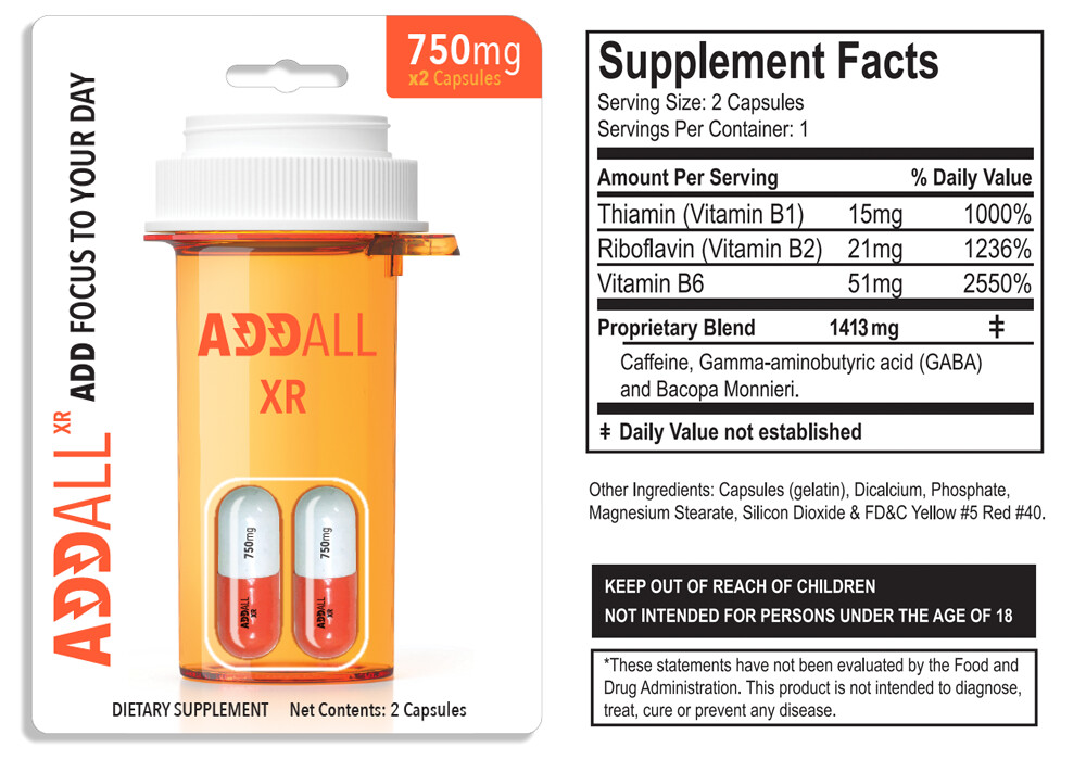 Addall XR Capsules, Quantity: 1 - 2 - Count Pack