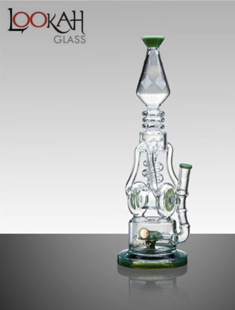16.5&quot; Spiral Coil Recycler Water Pipe (Sprinkler Perc)