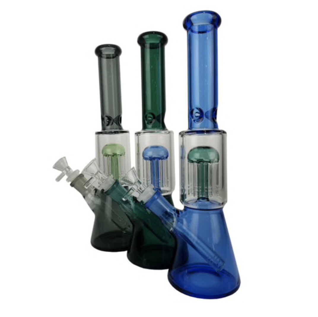 11.5&quot; Assorted Color Tree Perc Straight Water Pipe