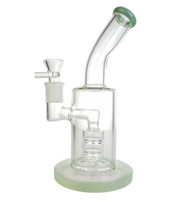 10&quot; Bent Neck Barrel Showerhead Big Rig Water Pipe