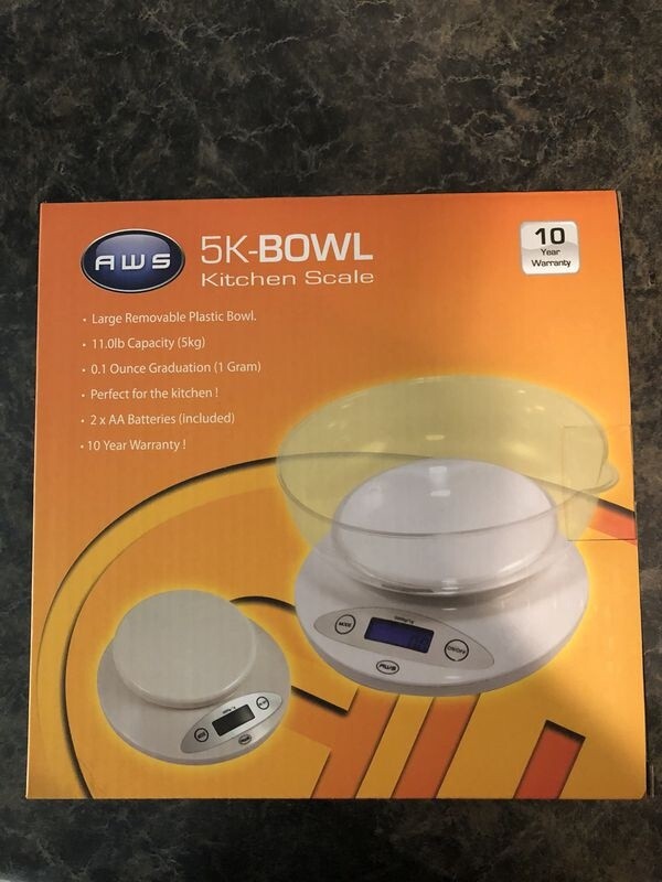 AWS Kitchen Scale 5K-BOWL