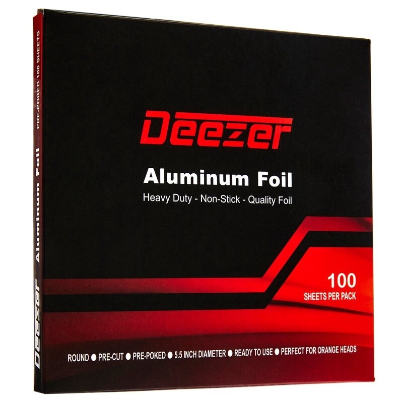 Deezer Pre Cut Aluminum Foil (100 Sheets)