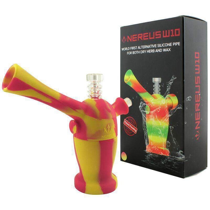 Nereus w10 - Silicone Pipe for Dry Herb and Wax