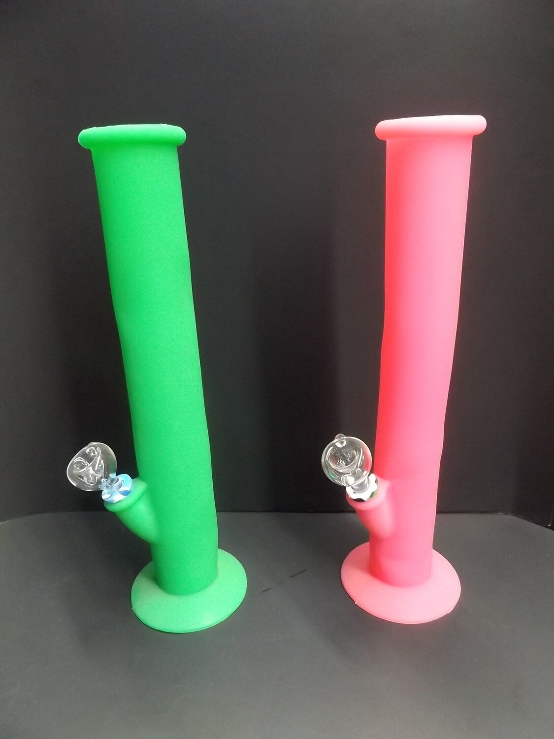 Large Silicone Straight Tube Bong