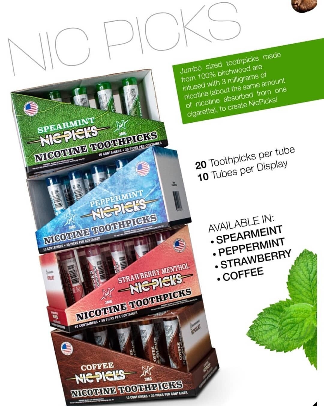 Nic Picks (Nicotine Toothpicks)