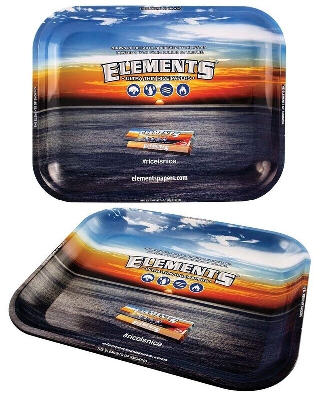 The Elements of Smoking Metal Rolling Tray