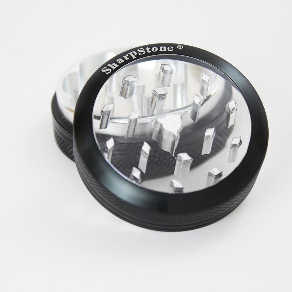 Sharpstone Glass Top Grinder 2.2&quot; -2 Piece