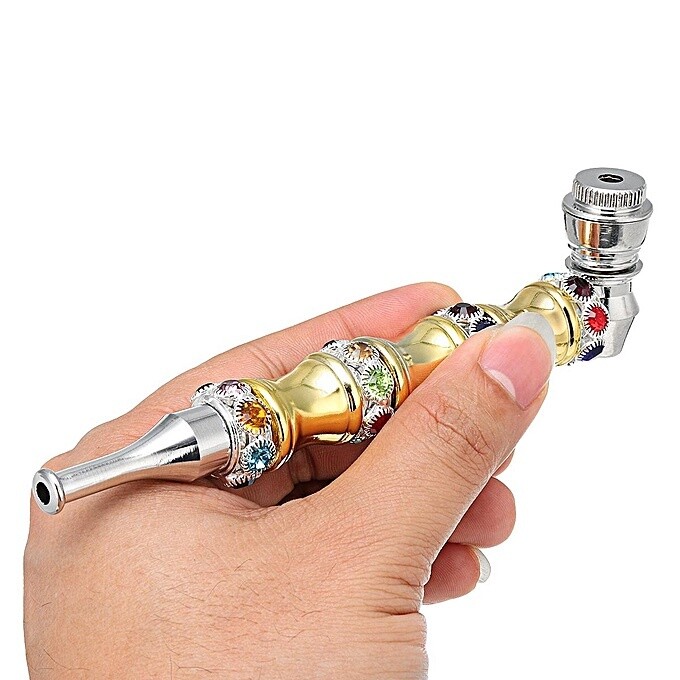Metal Pipe Hand Pipe (Crown/Skull/Owl/Butterfly/) 5&quot;