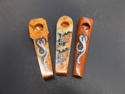 Stone Animal Hand Pipe-3.5&quot;