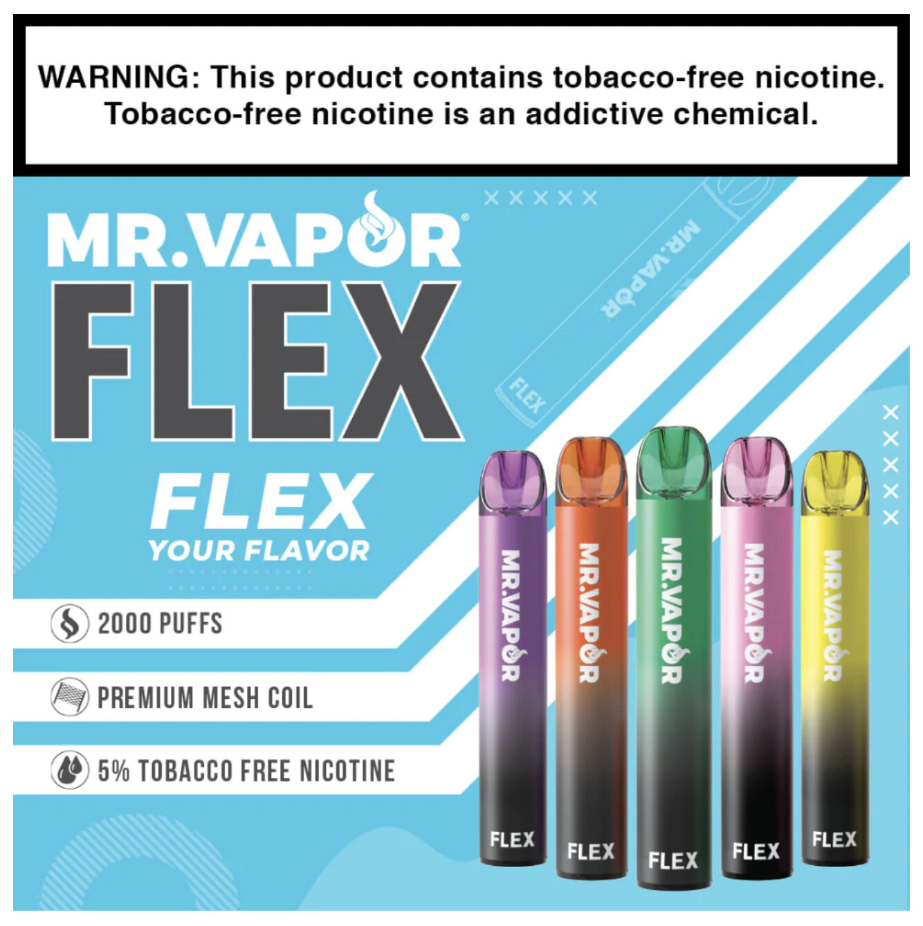 Mr. Vapor Flex Disposable-(2,000 HITS)