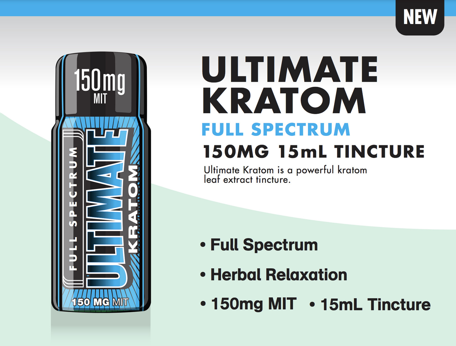 ULTIMATE KRATOM (Extract Shot) (BLUE-150MIT-FULL SPECTRUM)