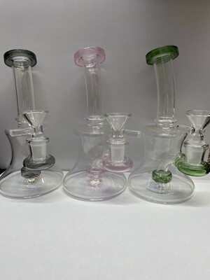 Single Perk Bent Neck Water Pipe