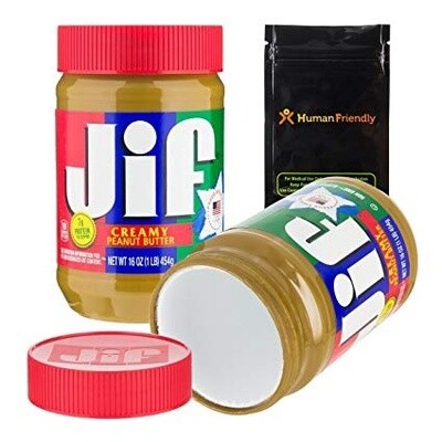 Peanut Butter Jar Stash