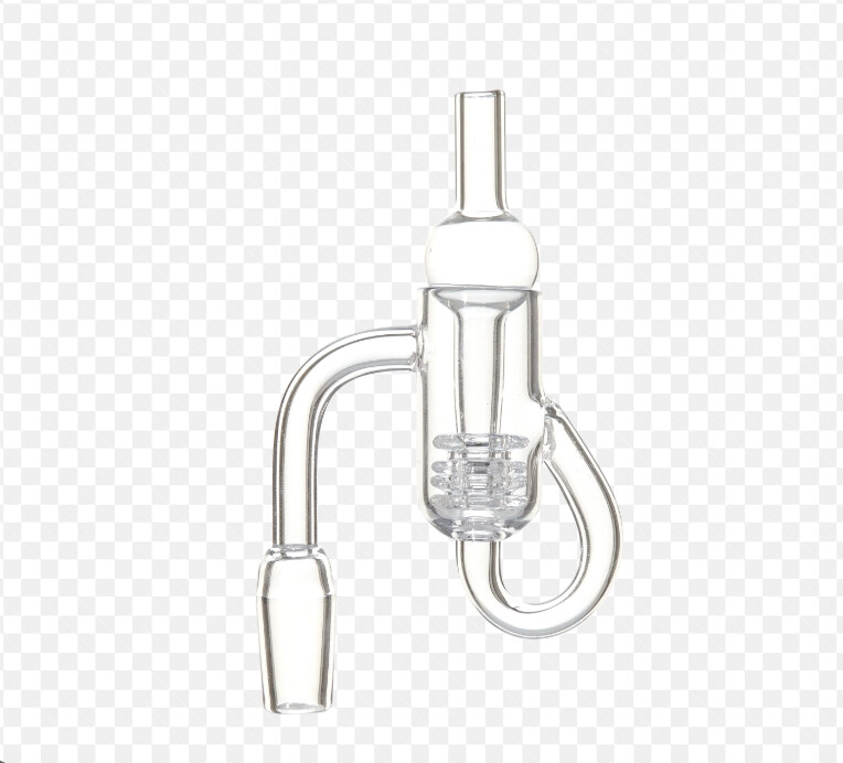 Diamond Knot Recycler Quartz Banger (With Carb Cap)