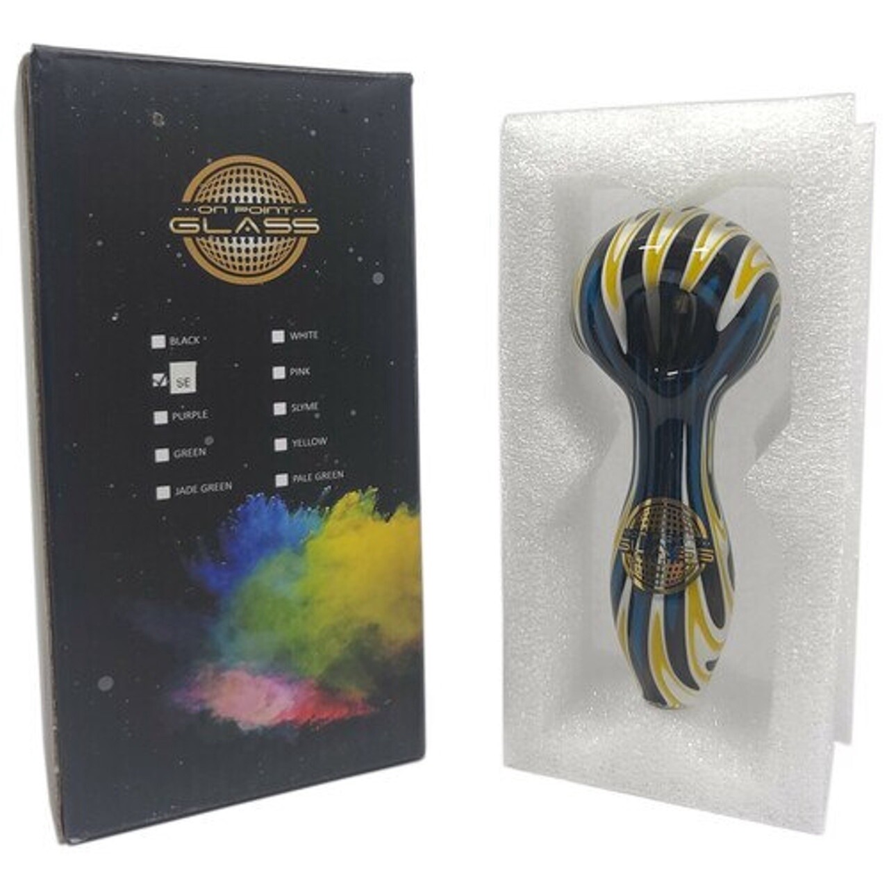 On Point Glass Wig Wag Spoon Hand Pipe