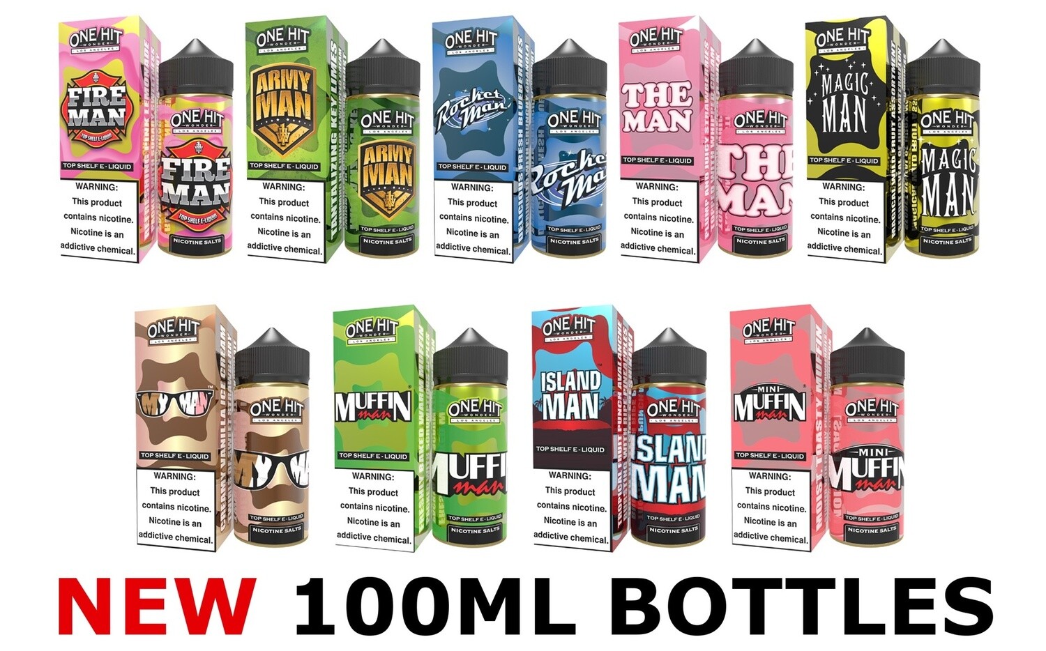 One Hit Wonder E-Liquids -(100ML)