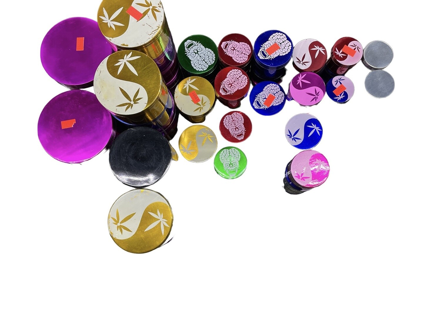 Generic Metal Grinders- Assorted Styles (4 Piece)