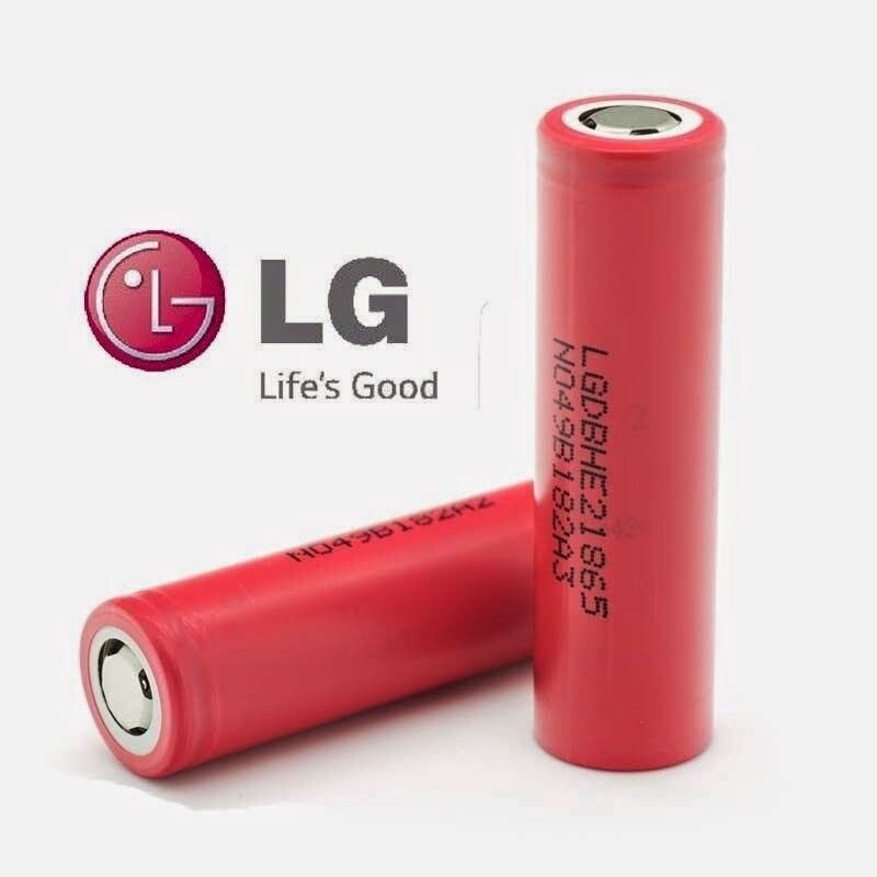 LG-HE2 18650 Batteries (Red)