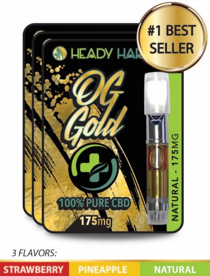 Heady Harvest OG Gold CBD Cartridges