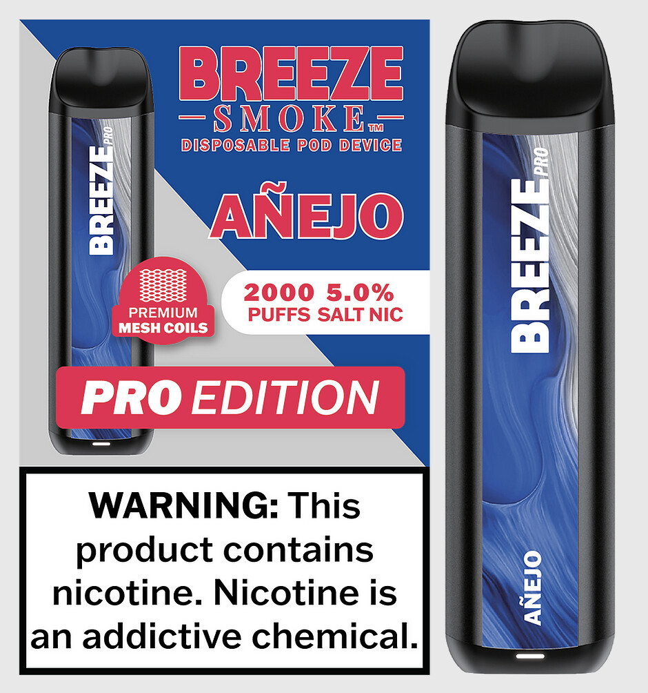 Breeze PRO Disposable-(2,000 HITS)