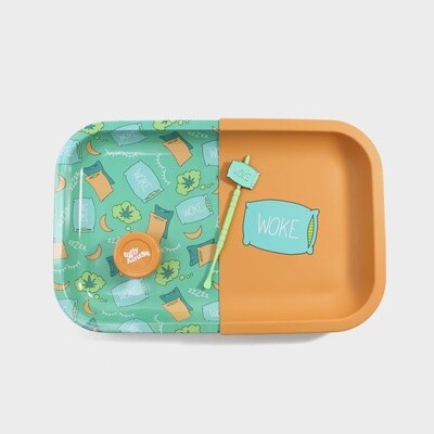 4 Piece Dab Kit (Rolling Tray, Dab Mat, Dabbing Tool &amp; Container)