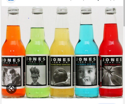 Jones Cane Sugar Soda (12 oz -Glass Bottle)