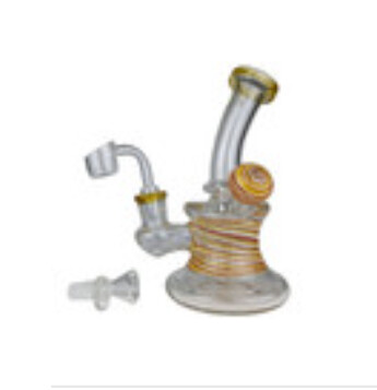 7&quot; Spiral Work Ball Banger Hanger Water Pipe - (With 14M Bowl)