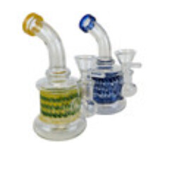 6&quot; Wave Shower Head Perc Mini Water Pipe - (With 14M Bowl)