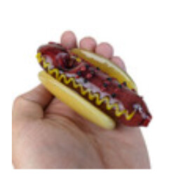 4&quot; Hotdog Novelty Hand Pipe