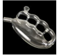 6&quot; Clear Knuckle Bubbler