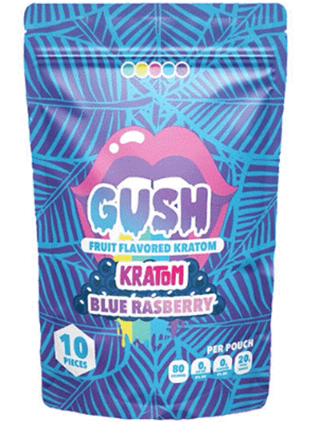 Gush Gummies -Fruit Flavored Kratom -(10 Count)