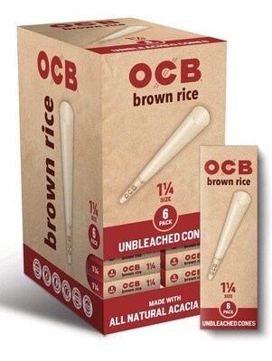 OCB Brown Rice Unbleached Cones