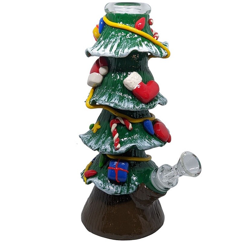 10&quot; Clay Xmas Tree Water Pipe - (14MM)