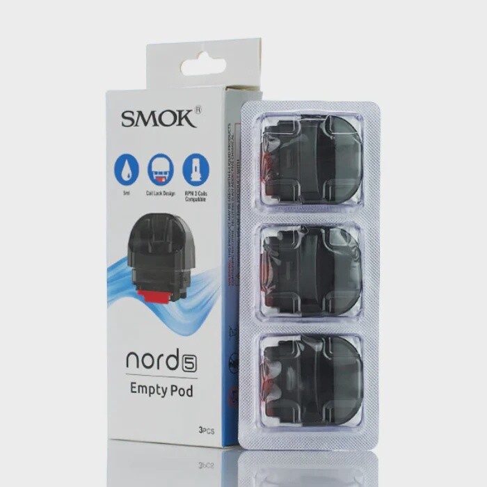 Nord 5 Empty Pod- 5ML - (Coil Lock Design) ( RPM 3 Coil Compatible)