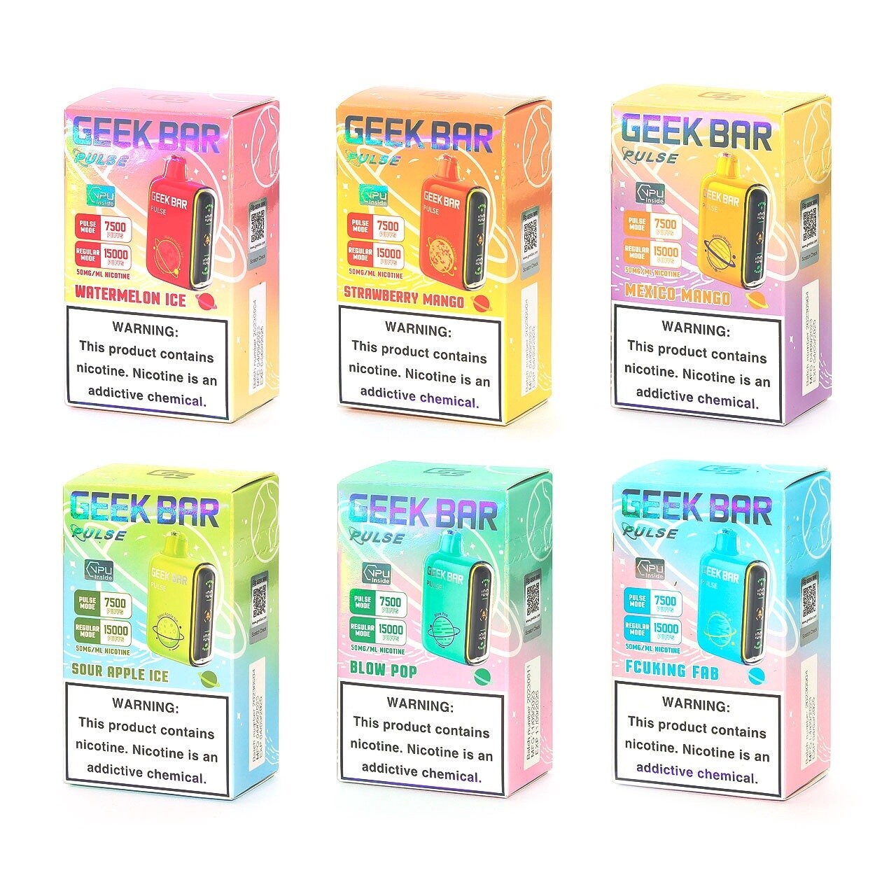 Geek Bar Pulse Disposable-7500 Hit-Pulse Mode/15K-Reg. Mode