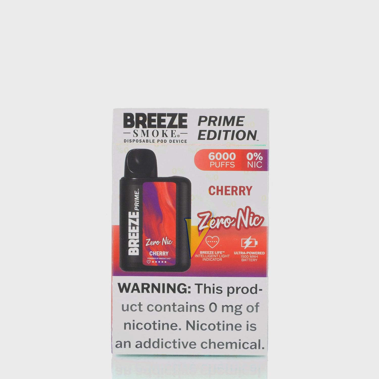 Breeze Prime Disposable-(6,000 HITS-0% NICOTINE)