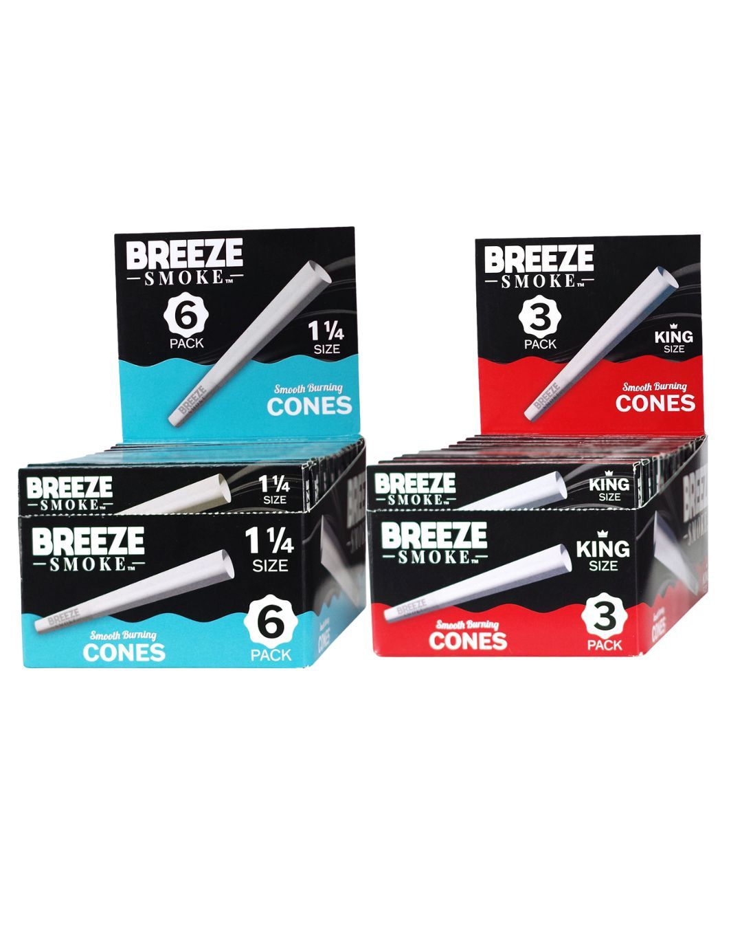 Breeze Smoke Cones+Smell Proof Case